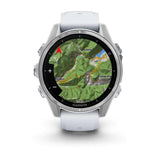Garmin Fenix 8 - 43mm AMOLED Smartwatch Silver/Whitestone - 53 Degrees North 