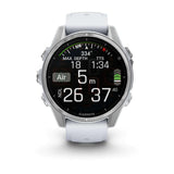 Garmin Fenix 8 - 43mm AMOLED Smartwatch Silver/Whitestone - 53 Degrees North 
