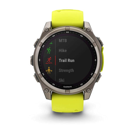 Garmin Fenix 8 47mm Solar Sapphire Smartwatch Amp Yellow - 53 Degrees North