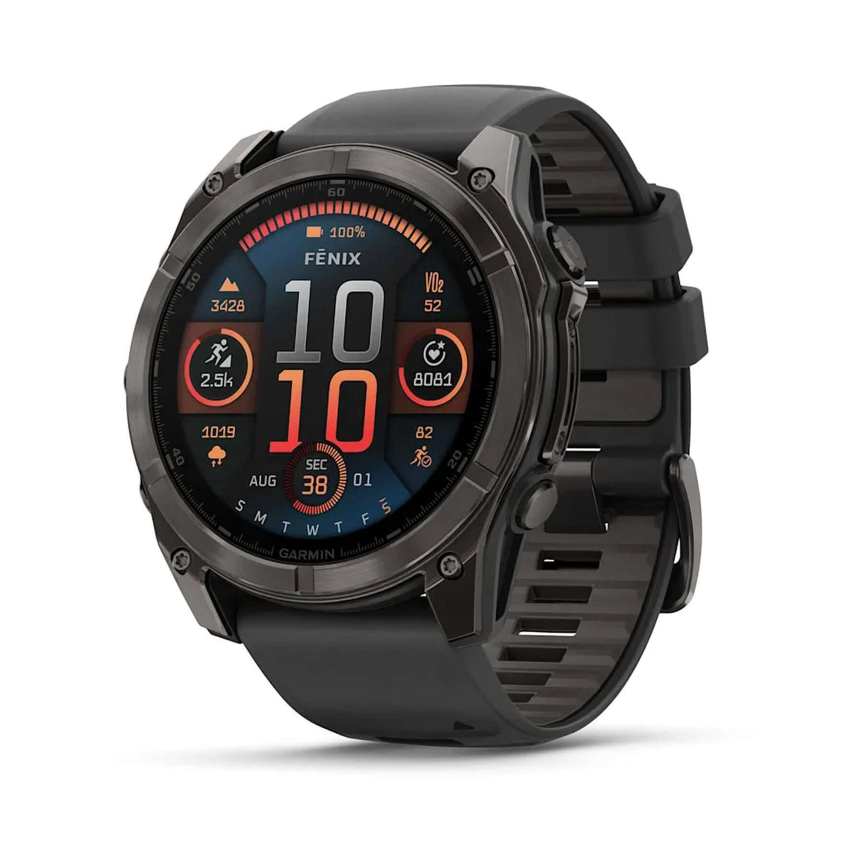 Garmin Fenix 8 51mm Smartwatch Slate Grey/Black-Carbon Grey/Black - 53 Degrees North 