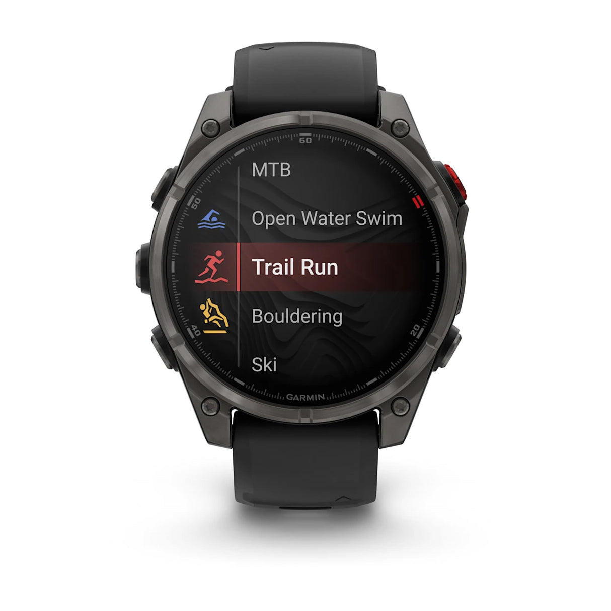 Garmin Fenix 8 Pro 47mm Multisport AMOLED Smartwatch Carbon DLC Titanium with Black/Grey Band-Titanium with Graphite/Black Band - 53 Degrees North 