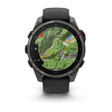 Garmin Fenix 8 Pro 47mm Multisport AMOLED Smartwatch Carbon DLC Titanium with Black/Grey Band-Titanium with Graphite/Black Band - 53 Degrees North 