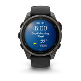 Garmin Fenix 8 Pro 47mm Multisport AMOLED Smartwatch Carbon DLC Titanium with Black/Grey Band-Titanium with Graphite/Black Band - 53 Degrees North 