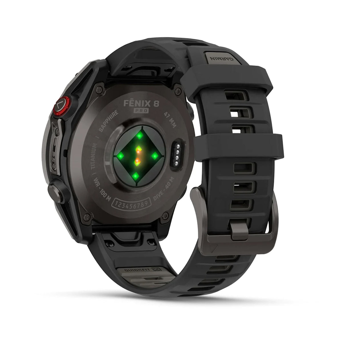 Garmin Fenix 8 Pro 47mm Multisport AMOLED Smartwatch Carbon DLC Titanium with Black/Grey Band-Titanium with Graphite/Black Band - 53 Degrees North 
