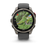 Garmin Fenix 8 Pro 47mm Multisport AMOLED Smartwatch Carbon DLC Titanium with Black/Grey Band-Titanium with Graphite/Black Band - 53 Degrees North 