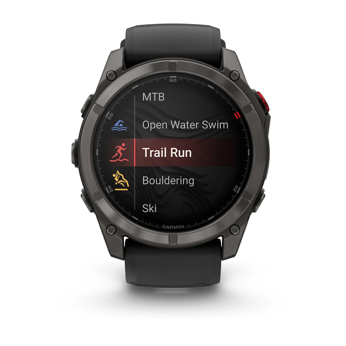 Garmin Fenix 8 Pro 51mm AMOLED Multisport GPS Smartwatch Carbon DLC Titanium w/ Black/Grey Band-Titanium with Graphite/Black Band - 53 Degrees North 