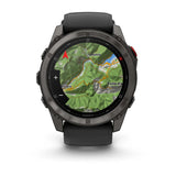 Garmin Fenix 8 Pro 51mm AMOLED Multisport GPS Smartwatch Carbon DLC Titanium w/ Black/Grey Band-Titanium with Graphite/Black Band - 53 Degrees North 