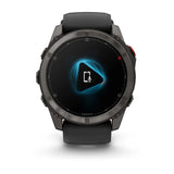 Garmin Fenix 8 Pro 51mm AMOLED Multisport GPS Smartwatch Carbon DLC Titanium w/ Black/Grey Band-Titanium with Graphite/Black Band - 53 Degrees North 
