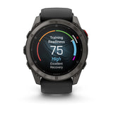 Garmin Fenix 8 Pro 51mm AMOLED Multisport GPS Smartwatch Carbon DLC Titanium w/ Black/Grey Band-Titanium with Graphite/Black Band - 53 Degrees North 