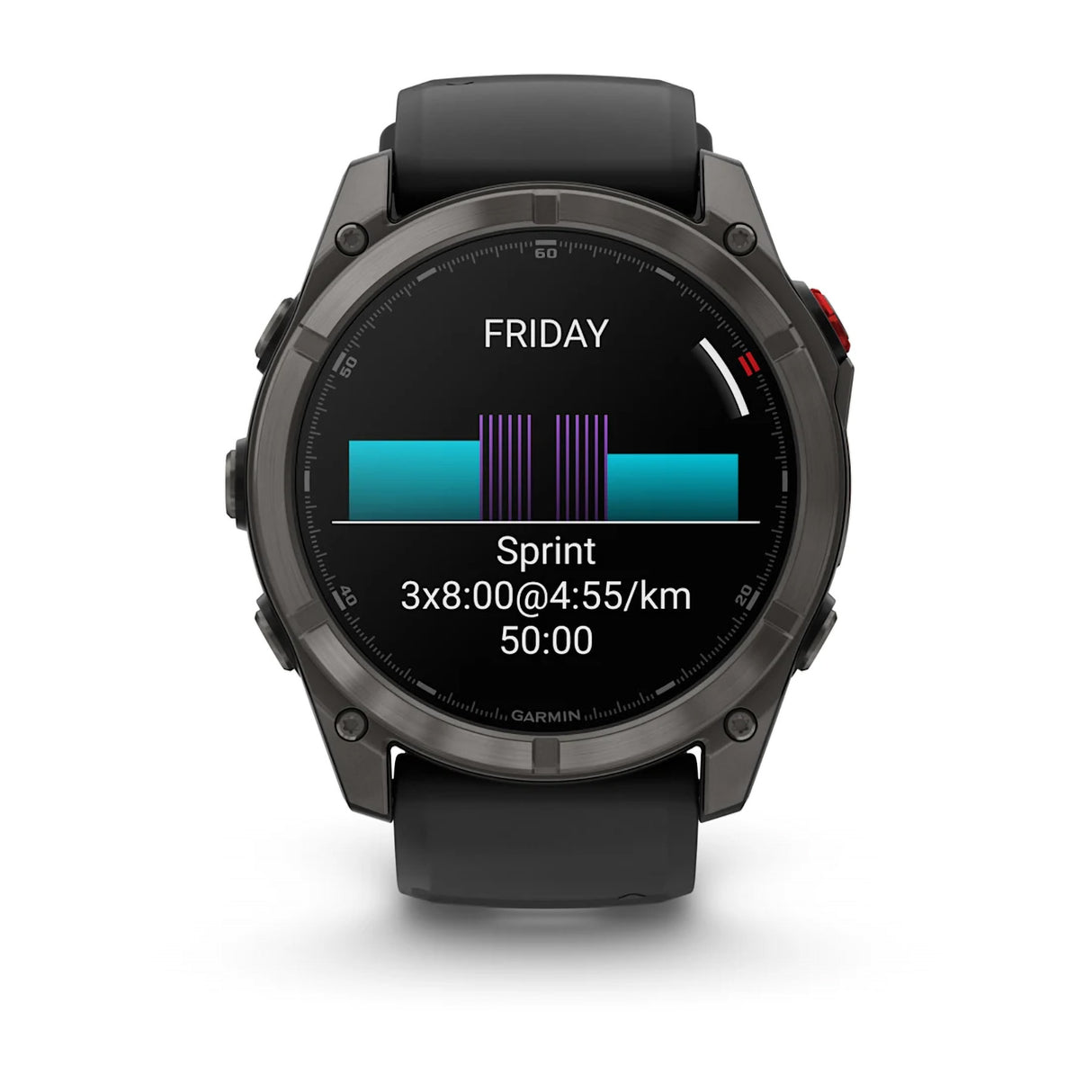 Garmin Fenix 8 Pro 51mm AMOLED Multisport GPS Smartwatch Carbon DLC Titanium w/ Black/Grey Band-Titanium with Graphite/Black Band - 53 Degrees North 