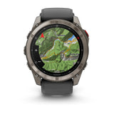 Garmin Fenix 8 Pro 51mm AMOLED Multisport GPS Smartwatch Carbon DLC Titanium w/ Black/Grey Band-Titanium with Graphite/Black Band - 53 Degrees North 