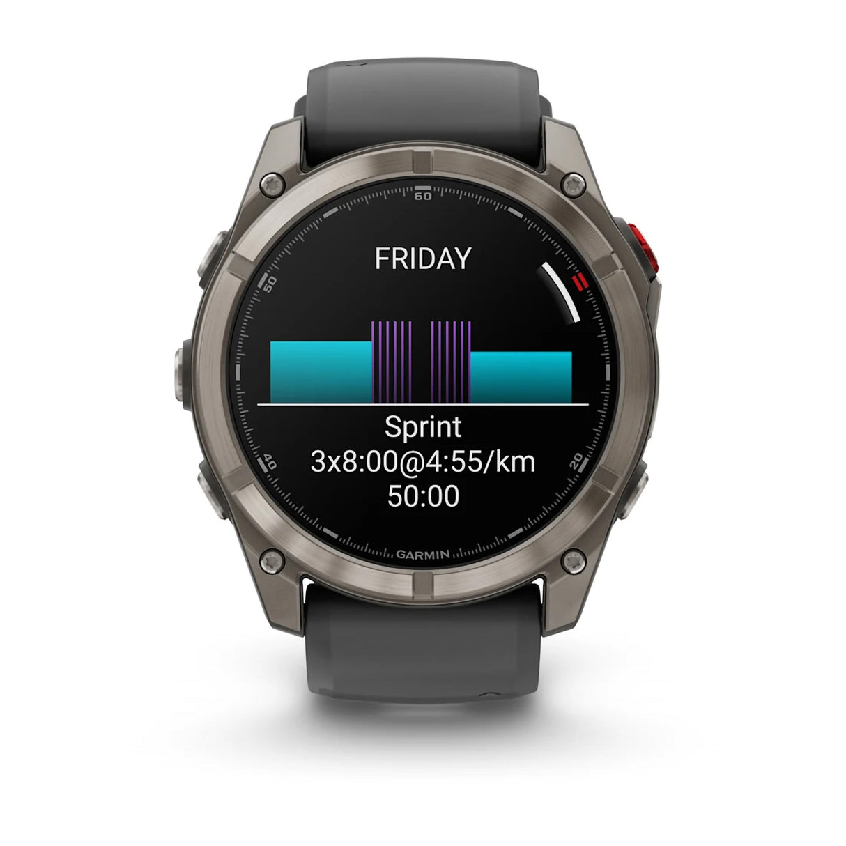 Garmin Fenix 8 Pro 51mm AMOLED Multisport GPS Smartwatch Carbon DLC Titanium w/ Black/Grey Band-Titanium with Graphite/Black Band - 53 Degrees North 