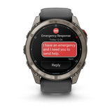 Garmin Fenix 8 Pro 51mm AMOLED Multisport GPS Smartwatch Carbon DLC Titanium w/ Black/Grey Band-Titanium with Graphite/Black Band - 53 Degrees North 