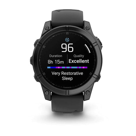Garmin Fenix E 47mm Multisport GPS Smartwatch Stainless Steel/Black - 53 Degrees North