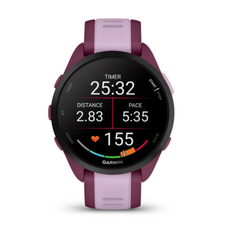 Garmin Forerunner 165 Music Smartwatch Fuchsia & Coral-Turquoise & Aqua-Mist Grey & Whitestone-Black & Slate Grey - 53 Degrees North 