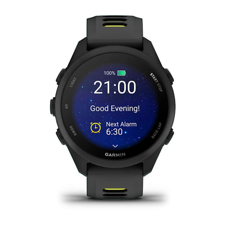Garmin Forerunner 170 GPS Running Smartwatch Black/Amp Yellow - 53 Degrees North