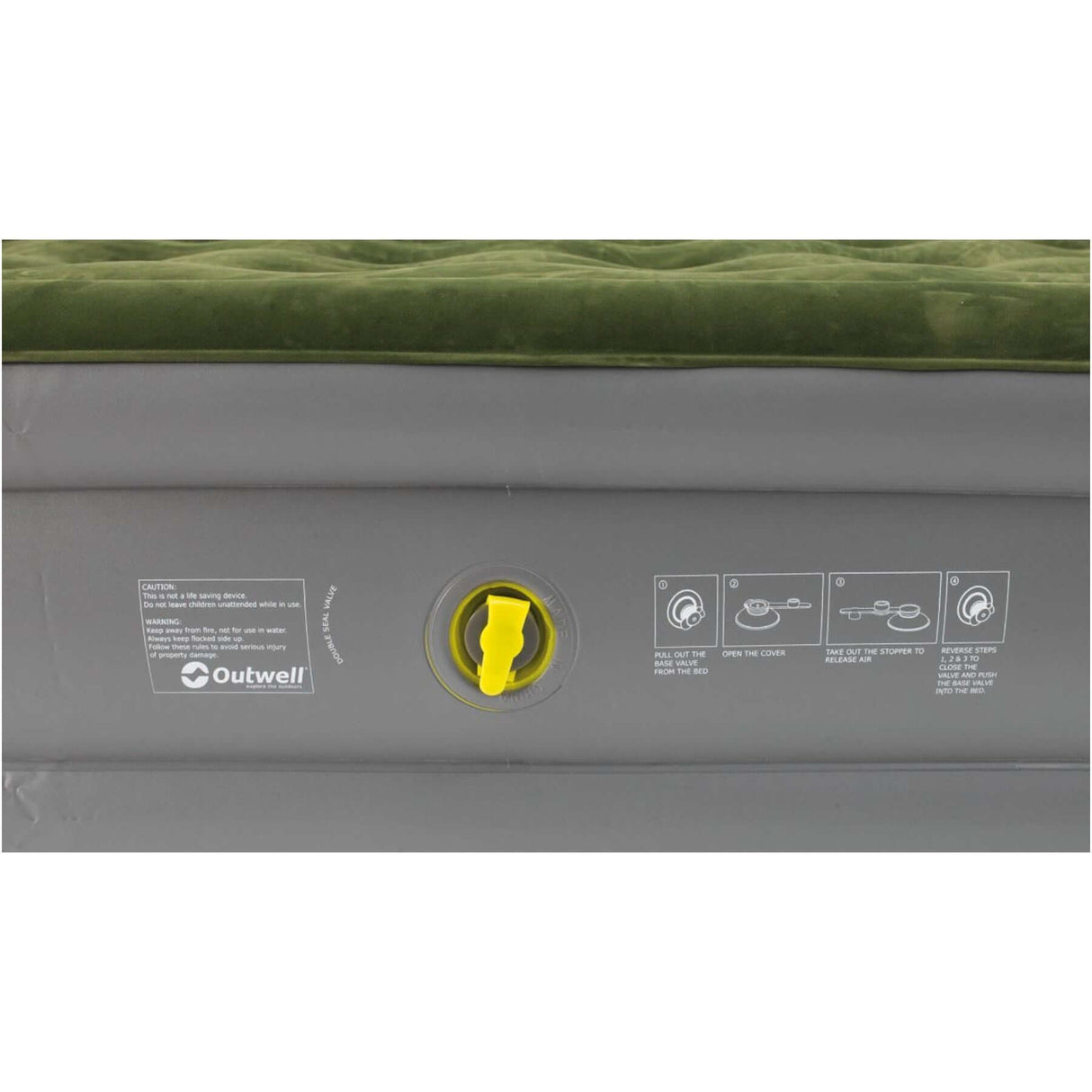 Outwell Flock Excellent Airbed King Dark Leaf + Grey #- 53 Degrees North 