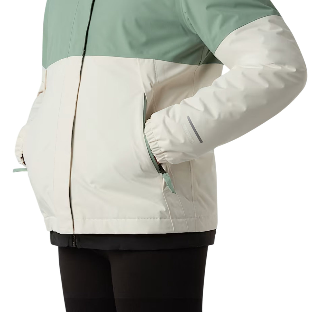 The North Face Girls' Warm Antora Rain Jacket Slate Moss/White Dune / Age 5-6-Slate Moss/White Dune / Age 7-8-Slate Moss/White Dune / Age 9-10-Slate Moss/White Dune / Age 11-12-Slate Moss/White Dune / Age 14-16 #- 53 Degrees North 