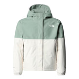 The North Face Girls' Warm Antora Rain Jacket Slate Moss/White Dune / Age 5-6-Slate Moss/White Dune / Age 7-8-Slate Moss/White Dune / Age 9-10-Slate Moss/White Dune / Age 11-12-Slate Moss/White Dune / Age 14-16 #- 53 Degrees North 
