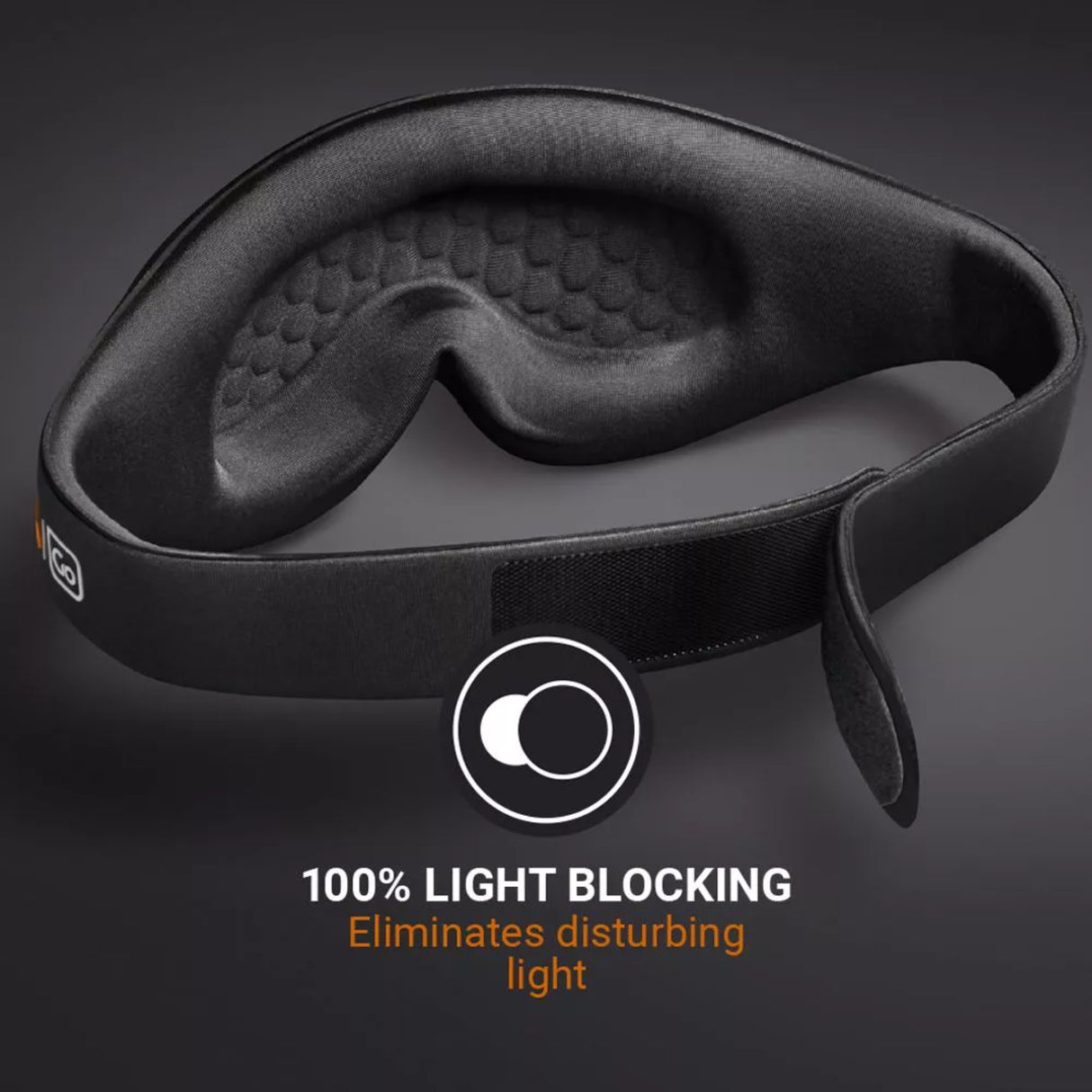 Go Travel The Ultimate Eye Mask Grey - 53 Degrees North 