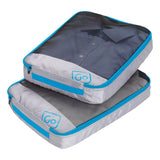 Go Travel Twin Packing Cubes Blue - 53 Degrees North 