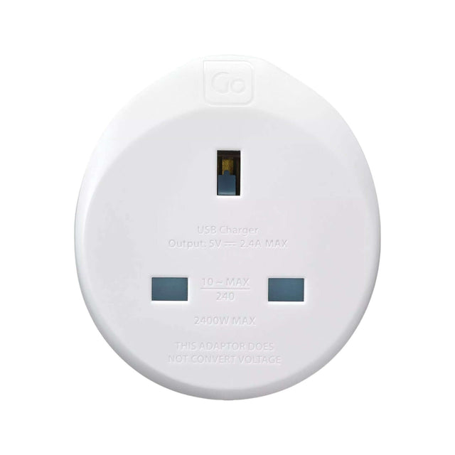 Go Travel UK-EU Adaptor + USB Default Title - 53 Degrees North 