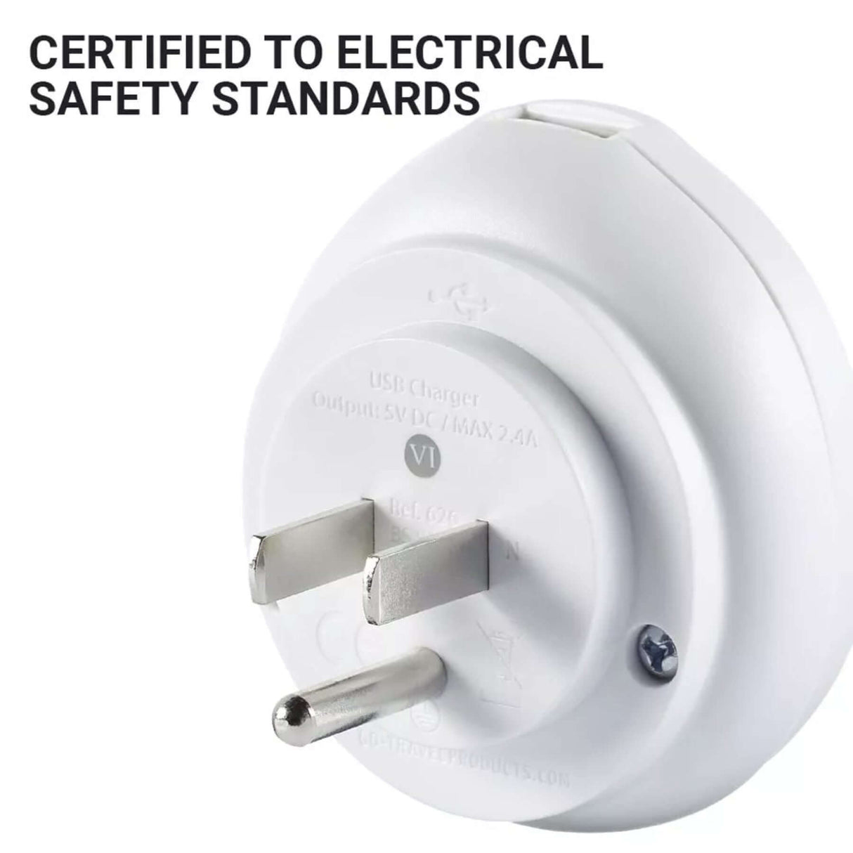 Go Travel UK-USA Adaptor + USB Default Title - 53 Degrees North 