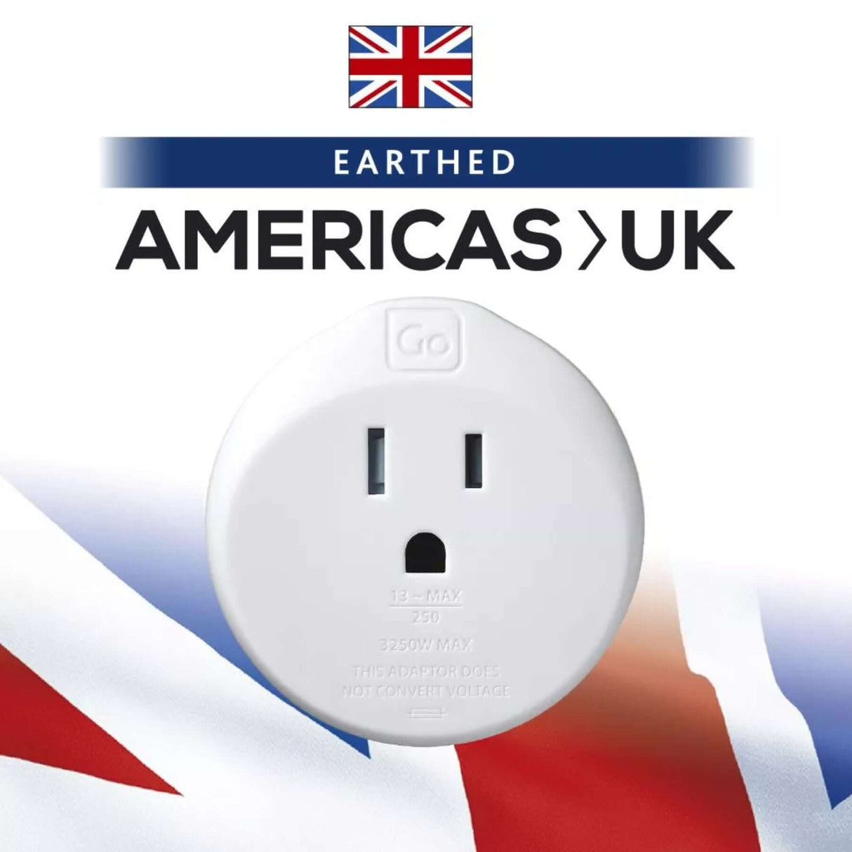 Go Travel USA-UK Adaptor Default Title - 53 Degrees North 