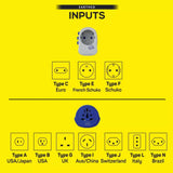 Go Travel Worldwide USB-A USB-C Default Title - 53 Degrees North 