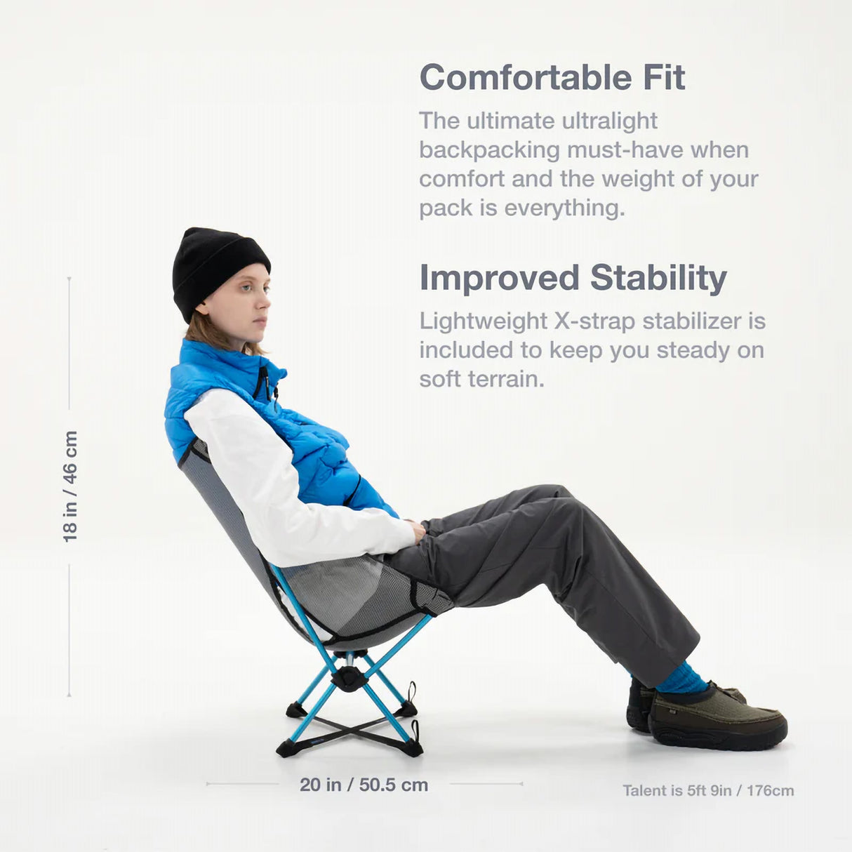 Helinox Chair Zero LT Ultralight Cyan - 53 Degrees North 