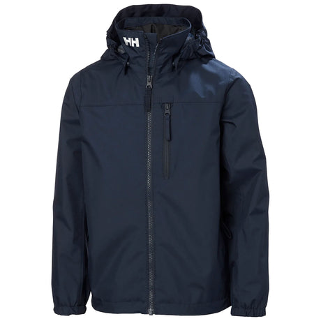 Helly Hansen Kids' Crew Hooded Waterproof Jacket Cobalt / Age 7-8-Cobalt / Age 9-10-Cobalt / Age 11-12-Cobalt / Age 13-14-Cobalt / Age 15-16 - 53 Degrees North 