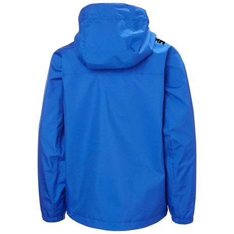 Helly Hansen Kids' Crew Hooded Waterproof Jacket Cobalt / Age 7-8-Cobalt / Age 9-10-Cobalt / Age 11-12-Cobalt / Age 13-14-Cobalt / Age 15-16 - 53 Degrees North 