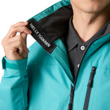 Helly Hansen Men's Crew Hooded Waterproof Midlayer Sailing Jacket Dark Mint / Small-Dark Mint / Medium-Dark Mint / Large-Dark Mint / X-Large-Dark Mint / XX-Large - 53 Degrees North 