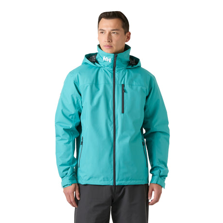 Helly Hansen Men's Crew Hooded Waterproof Midlayer Sailing Jacket Dark Mint / Small-Dark Mint / Medium-Dark Mint / Large-Dark Mint / X-Large-Dark Mint / XX-Large - 53 Degrees North 