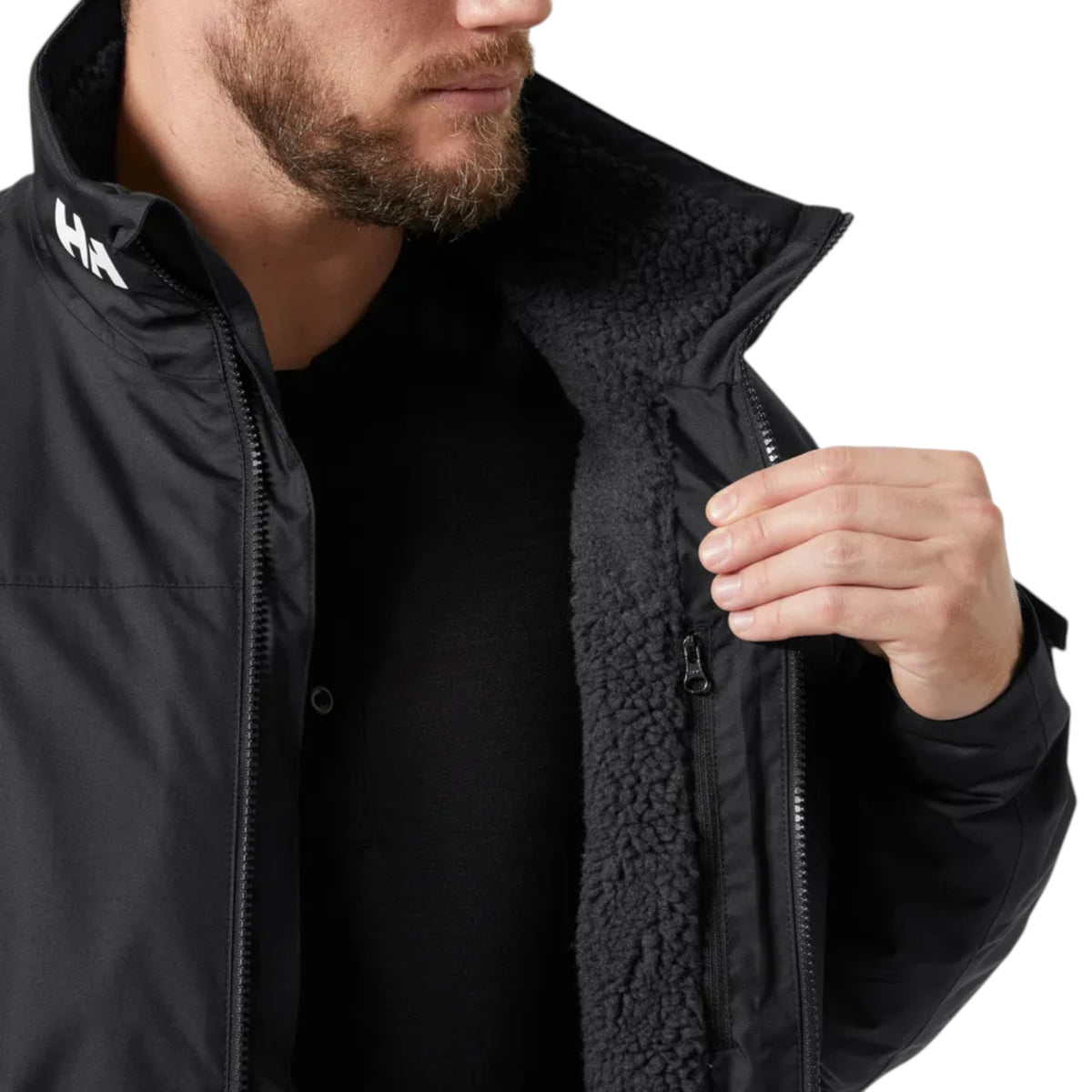 Helly Hansen Men's Crew Pile Lined Jacket Black / Small - 53 Degrees North