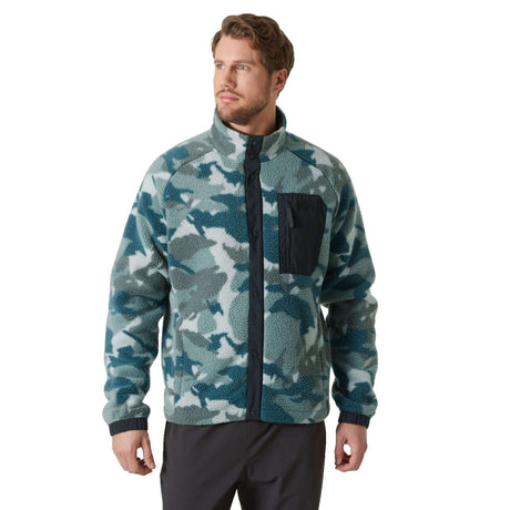 Helly Hansen Men's Panorama Printed Pile Snap Fleece Jacket Dark Creek Woodland Camo / Small-Dark Creek Woodland Camo / Medium-Dark Creek Woodland Camo / Large-Dark Creek Woodland Camo / X-Large-Dark Creek Woodland Camo / XX-Large - 53 Degrees North 