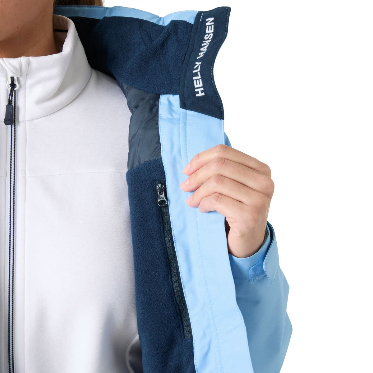 Helly Hansen Women's Crew Hooded Midlayer Jacket 2.0 Navy / X-Small - 53 Degrees North