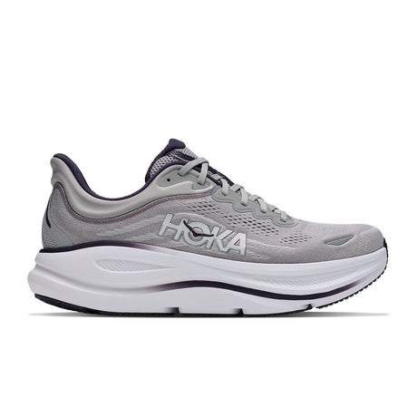 Hoka Men's Bondi 9 Running Shoes Stellar Grey/Squid Ink / UK 8 - 53 Degrees North