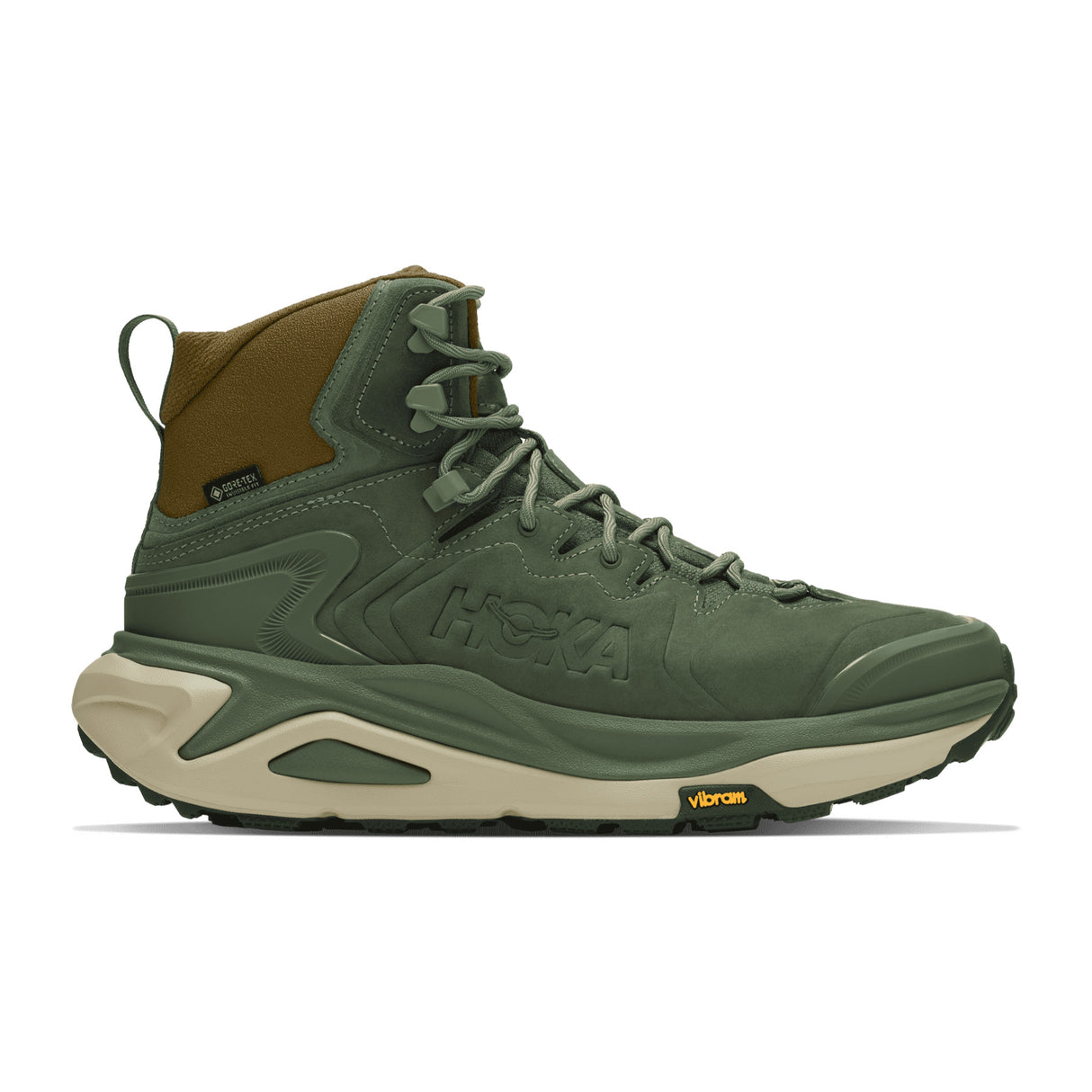 Hoka Men's Kaha 3 GORE-TEX Hiking Boots Nettle Leaf/Barley Flour / UK 8-Nettle Leaf/Barley Flour / UK 9-Nettle Leaf/Barley Flour / UK 10-Nettle Leaf/Barley Flour / UK 11-Nettle Leaf/Barley Flour / UK 12 - 53 Degrees North 