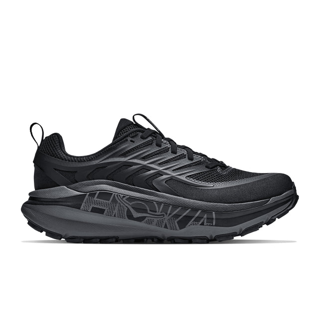 Hoka Men's Stinson 8 Trail Running Shoes Black/Outer Orbit / UK 8 - 53 Degrees North