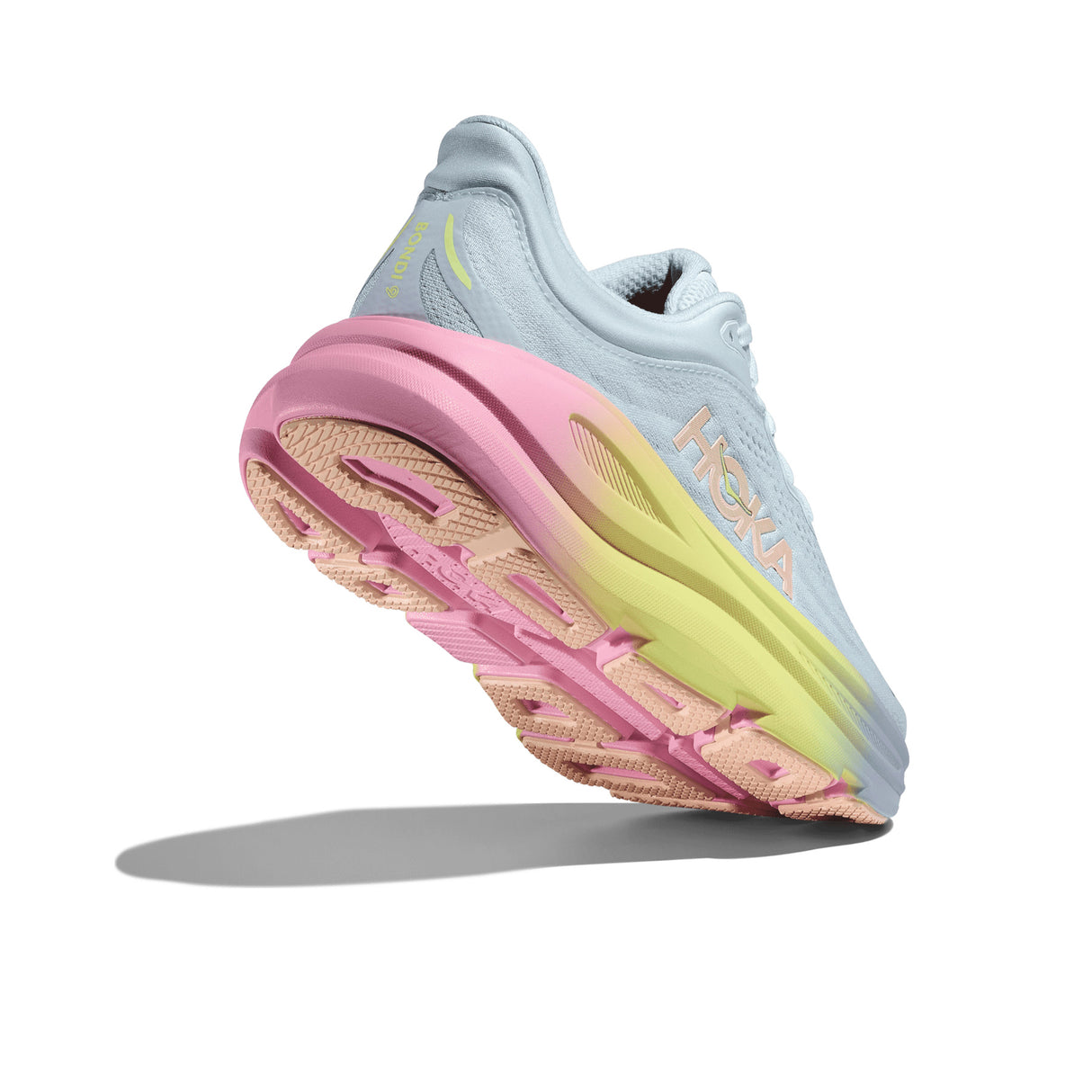 Hoka Women's Bondi 9 Running Shoes Glimmering Blue/Overcast / UK 4 - 53 Degrees North