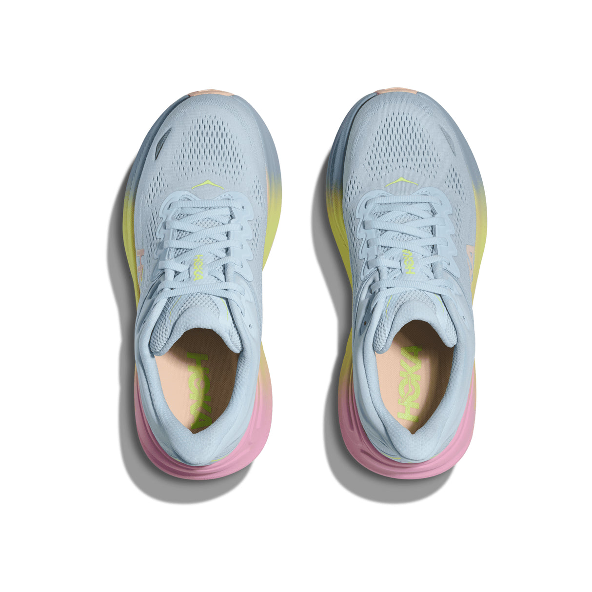Hoka Women's Bondi 9 Running Shoes Glimmering Blue/Overcast / UK 4 - 53 Degrees North