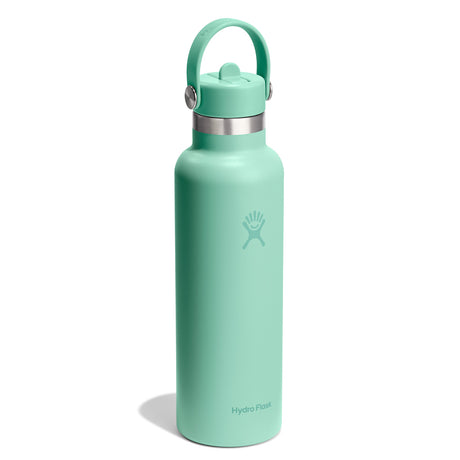 Hydro Flask 21 oz Standard Mouth with Flex Straw Cap Insulated Bottle Popstar Pink-Mermaid Green-Capri Blue-Beachplum-Nectar - 53 Degrees North 