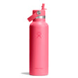 Hydro Flask 21 oz Standard Mouth with Flex Straw Cap Insulated Bottle Popstar Pink-Mermaid Green-Capri Blue-Beachplum-Nectar - 53 Degrees North 