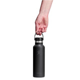Hydro Flask 21oz Standard Mouth Water Bottle Harbor Blue-Black-Trillium - 53 Degrees North 