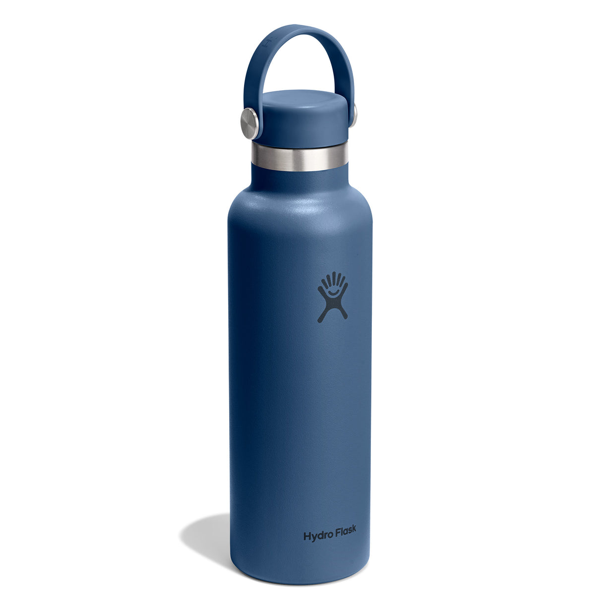 Hydro Flask 21oz Standard Mouth Water Bottle Harbor Blue-Black-Trillium - 53 Degrees North 