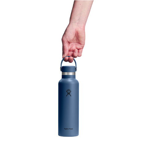 Hydro Flask 21oz Standard Mouth Water Bottle Harbor Blue-Black-Trillium - 53 Degrees North 