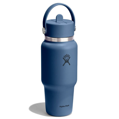 Hydro Flask 24oz (710 ml) Travel Bottle with Flex Straw Cap Harbor Blue-Capri Blue-Popstar Pink-Mermaid Green-Black - 53 Degrees North 