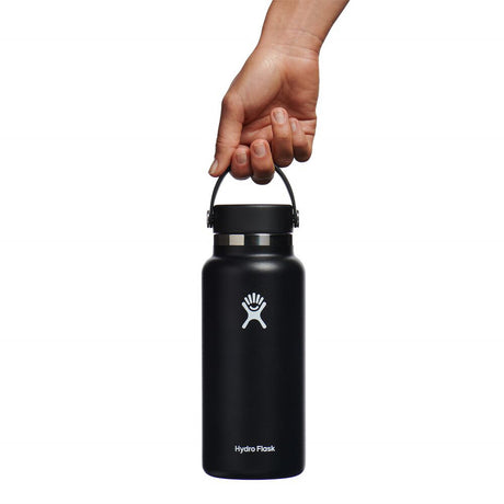 Hydro Flask 32 oz (946 ml) Wide Mouth Insulated Bottle Capri Blue-Black-Trillium-Aloe - 53 Degrees North 