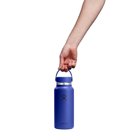 Hydro Flask 32 oz (946 ml) Wide Mouth Insulated Bottle Capri Blue-Black-Trillium-Aloe - 53 Degrees North 